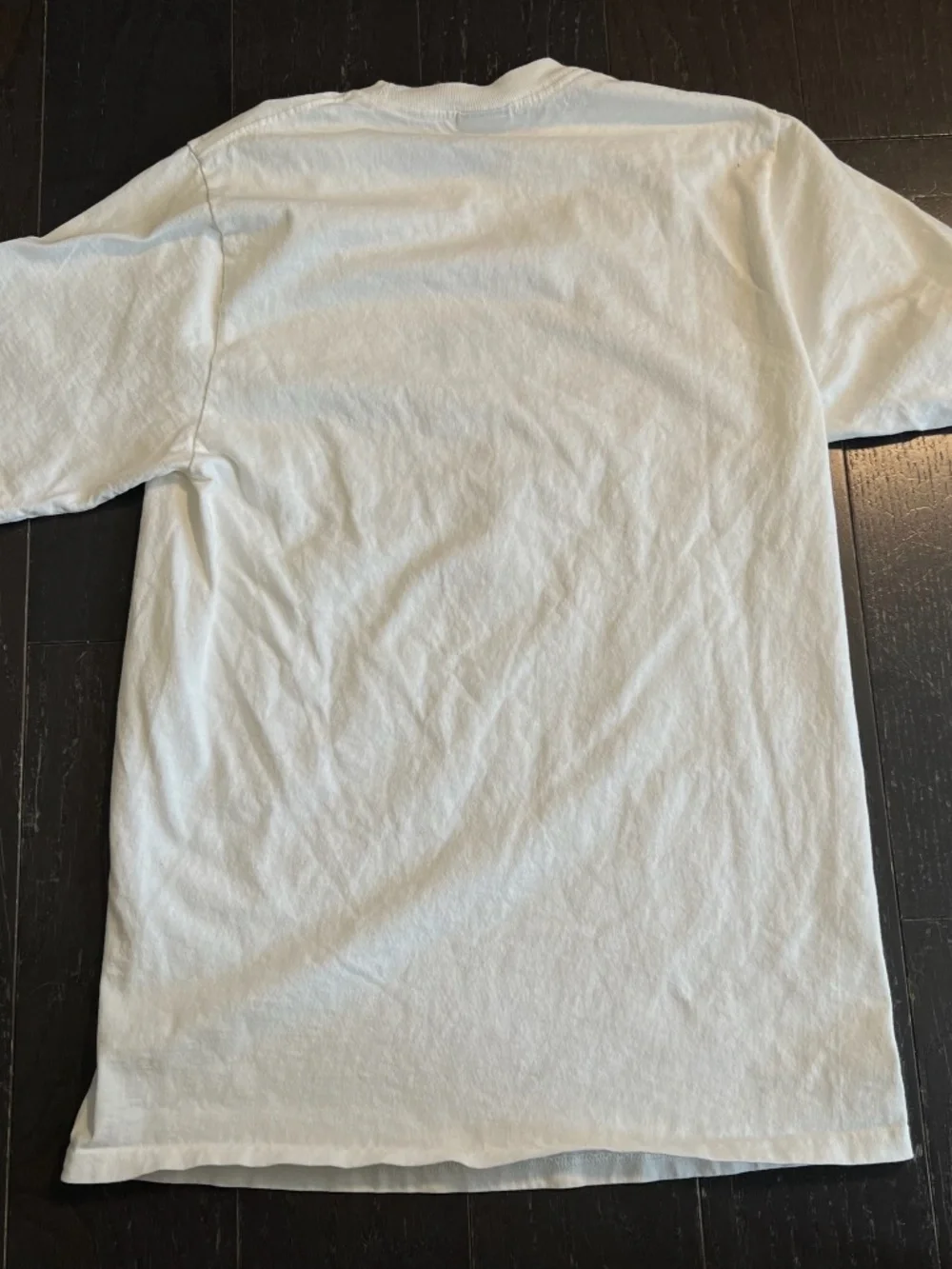Stussy Bulldog T-Shirt White blue Top short sleeve SMALL - Picture 7 of 7